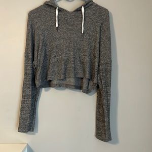 Cropped sweater top.